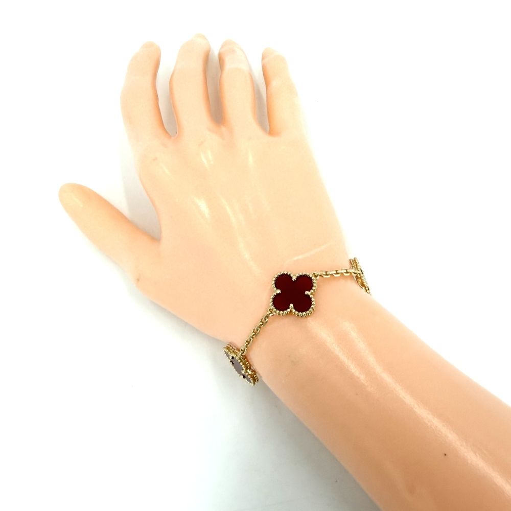 Van Cleef & Arpels Bracelet Vintage Alhambra Gold Carnelian — view 2