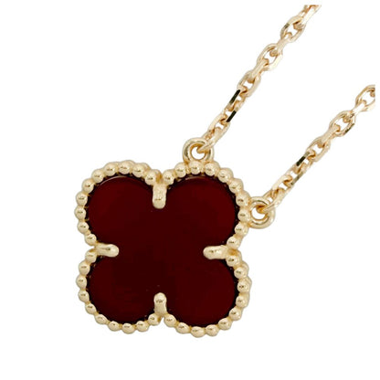 Van Cleef & Arpels Necklace Vintage Alhambra Star Gold Carnelian