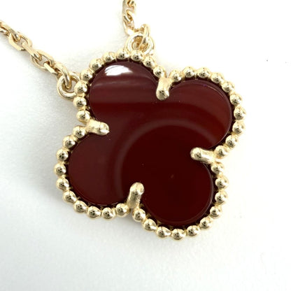 Van Cleef & Arpels Necklace Vintage Alhambra Star Gold Carnelian — view 5