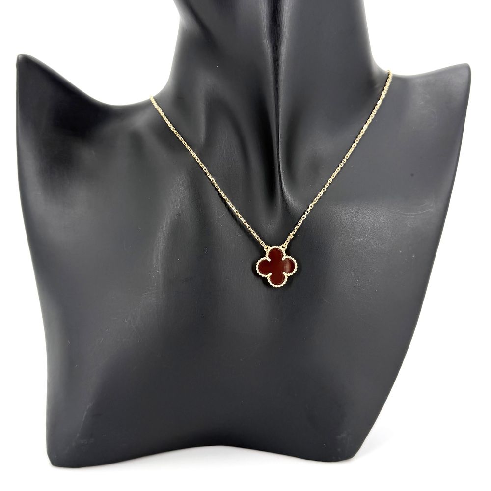 Van Cleef & Arpels Necklace Vintage Alhambra Star Gold Carnelian — view 2