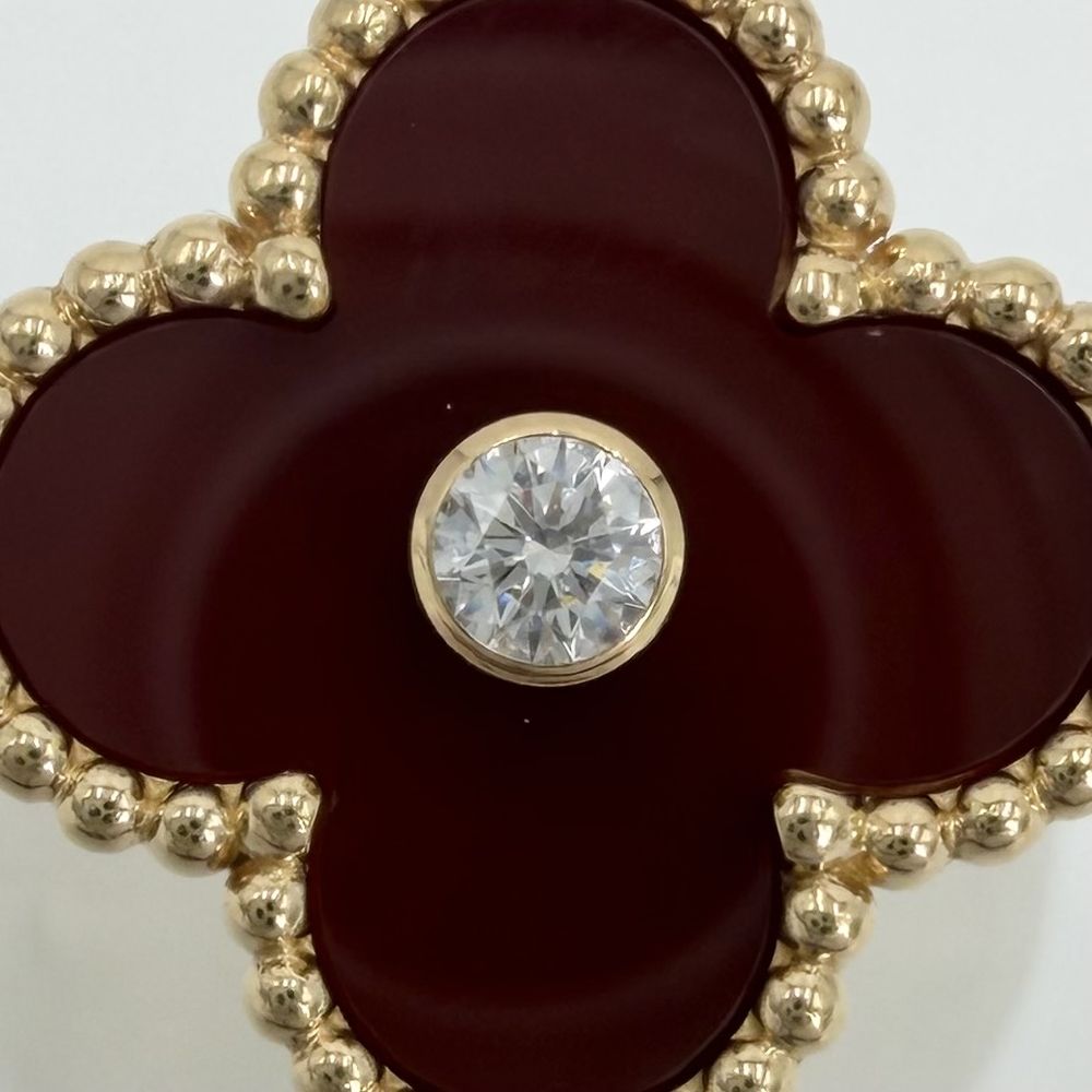 Van Cleef & Arpels Ring Vintage Alhambra 48 Gold Carnelian — view 3