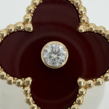 Van Cleef & Arpels Ring Vintage Alhambra 48 Gold Carnelian — view 3