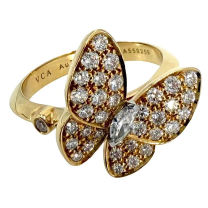 Van Cleef & Arpels Ring de Papillon Gold Diamond 15.5 Handbag