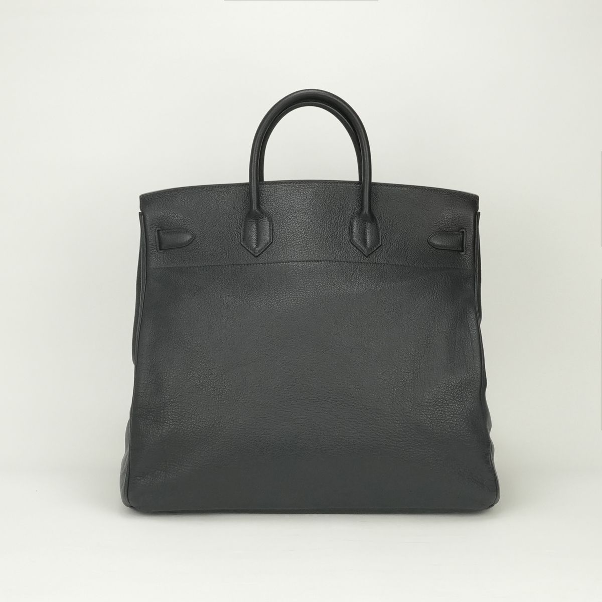 Hermes Haut a Courroies Hac 45 a Hac 45 Tote Bag Fjord Noir Black Gold Handle — view 3