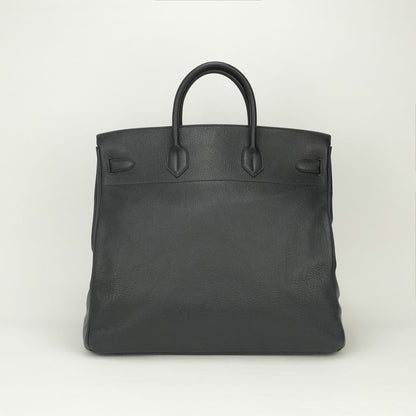 Hermes Haut a Courroies Hac 45 a Hac 45 Tote Bag Fjord Noir Black Gold Handle — view 3