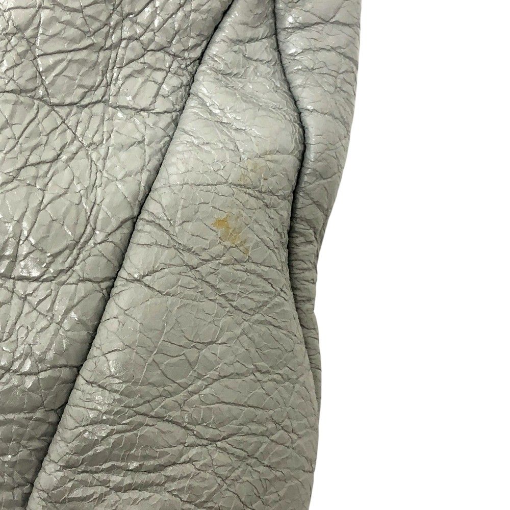 Balenciaga Handle the Town Leather Gray Handbag — view 6