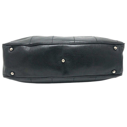 Chanel Handle Choco Bar Leather Black Handbag — view 4