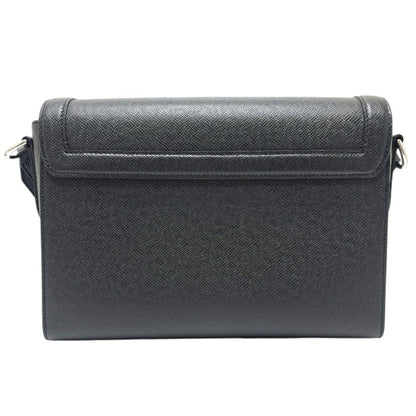 Louis Vuitton Shoulder Bag New Flap Messenger M Taiga Leather Noir Black — view 2