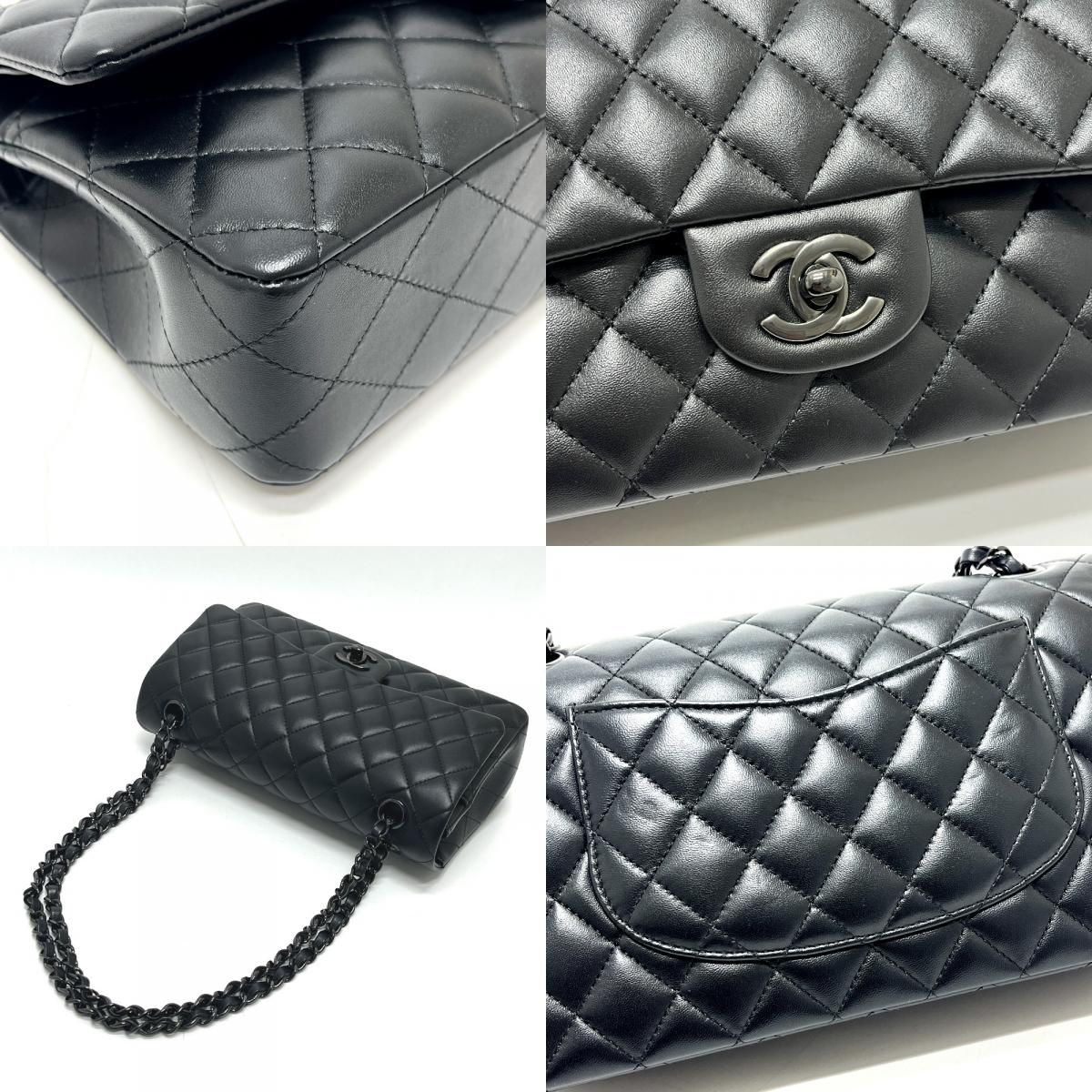 Chanel Shoulder Bag Quilted 25 So Black Lambskin — view 7