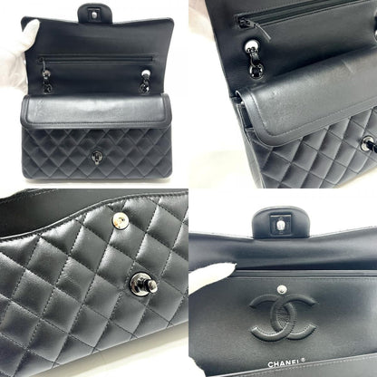 Chanel Shoulder Bag Quilted 25 So Black Lambskin — view 8