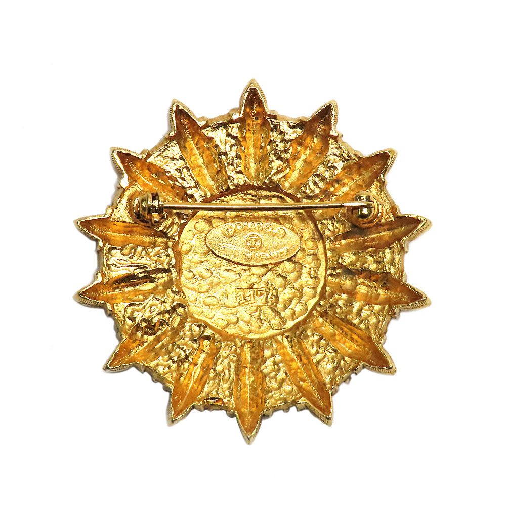 Chanel CC Logo Brooch Vintage Gold — view 4