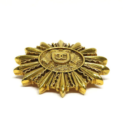 Chanel CC Logo Brooch Vintage Gold — view 5