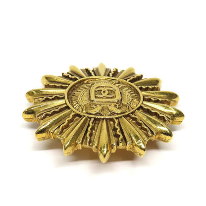 Chanel CC Logo Brooch Vintage Gold — view 6