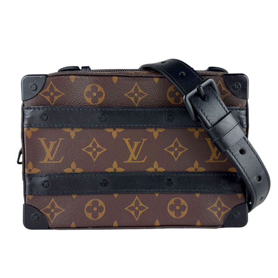 Louis Vuitton Shoulder Bag Monogram Macassar Handle Soft Trunk
