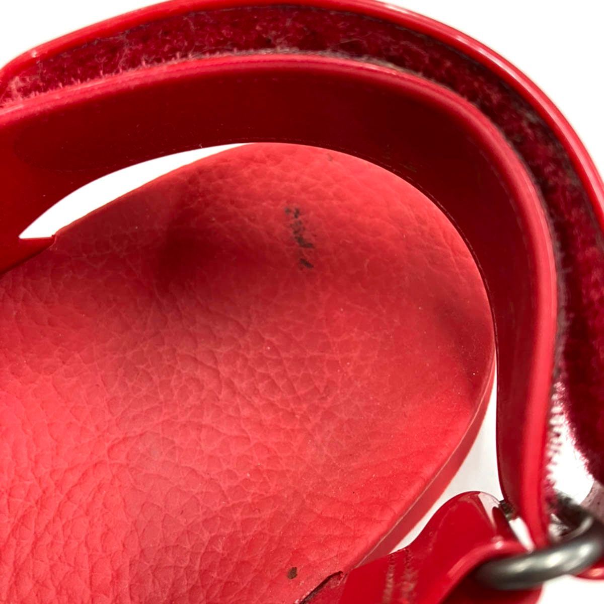 Gucci Mini Double Velcro Rubber Sandals Red — view 8