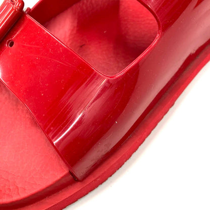 Gucci Mini Double Velcro Rubber Sandals Red — view 7