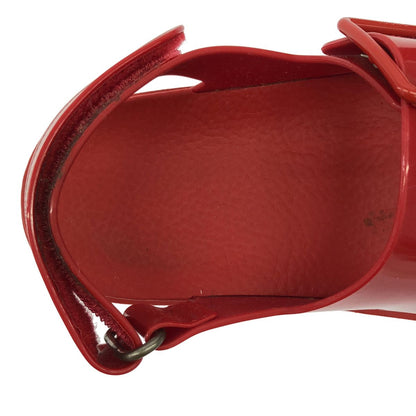 Gucci Mini Double Velcro Rubber Sandals Red — view 5