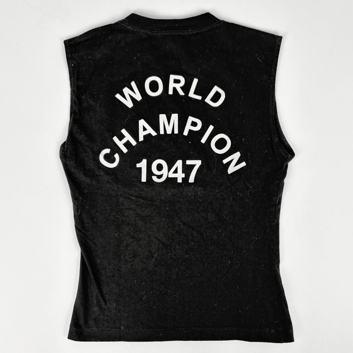 Dior Sleeveless T-Shirt Top Tank Top Cotton Black — view 2