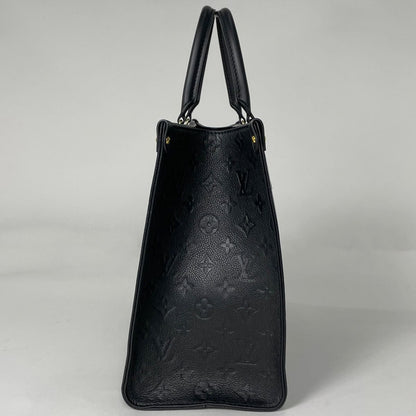 Louis Vuitton On The Go MM Handle 2-Way Shoulder Bag Monogram Empreinte Noir — view 2