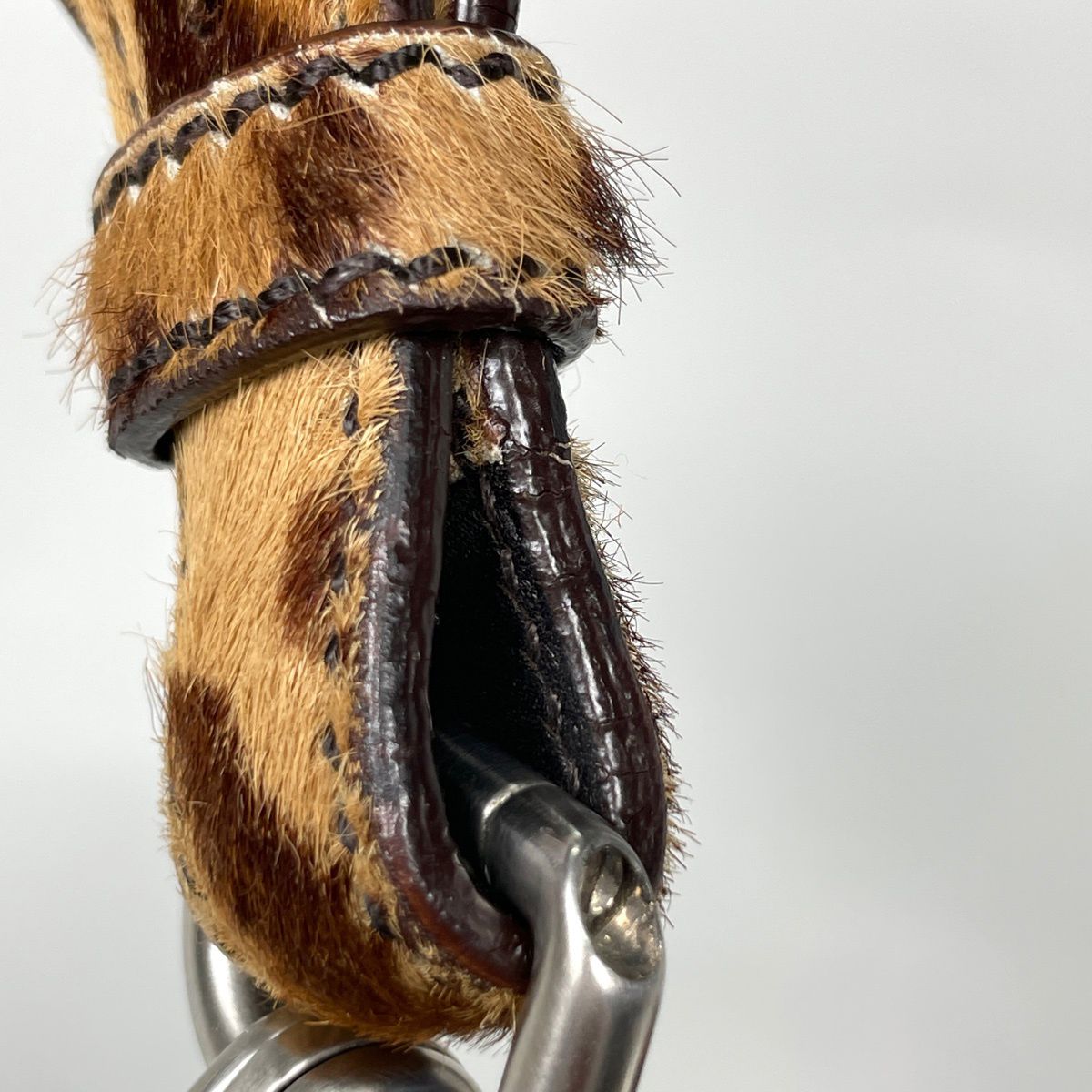 Prada Shoulder Bag Leopard Print Halaco Brown — view 6