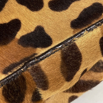 Prada Shoulder Bag Leopard Print Halaco Brown — view 4
