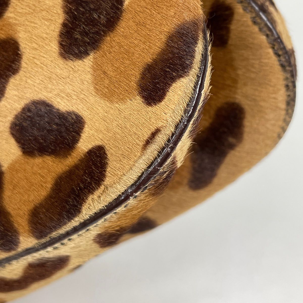 Prada Shoulder Bag Leopard Print Halaco Brown — view 3