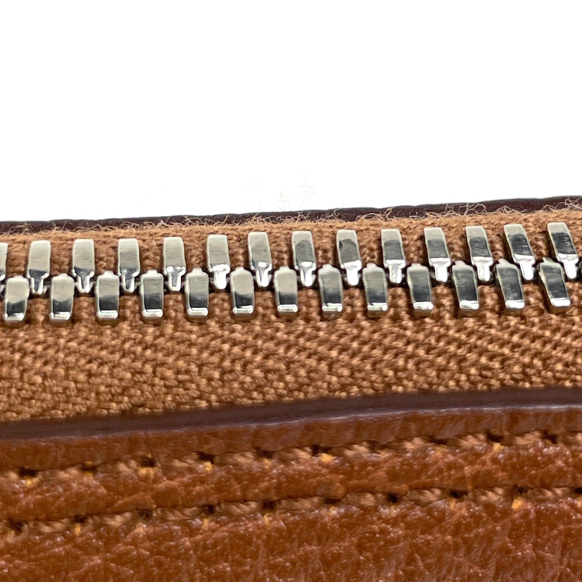 Hermes Silky Pop Tote Bag Eco Foldable Leather Brown Orange — view 7