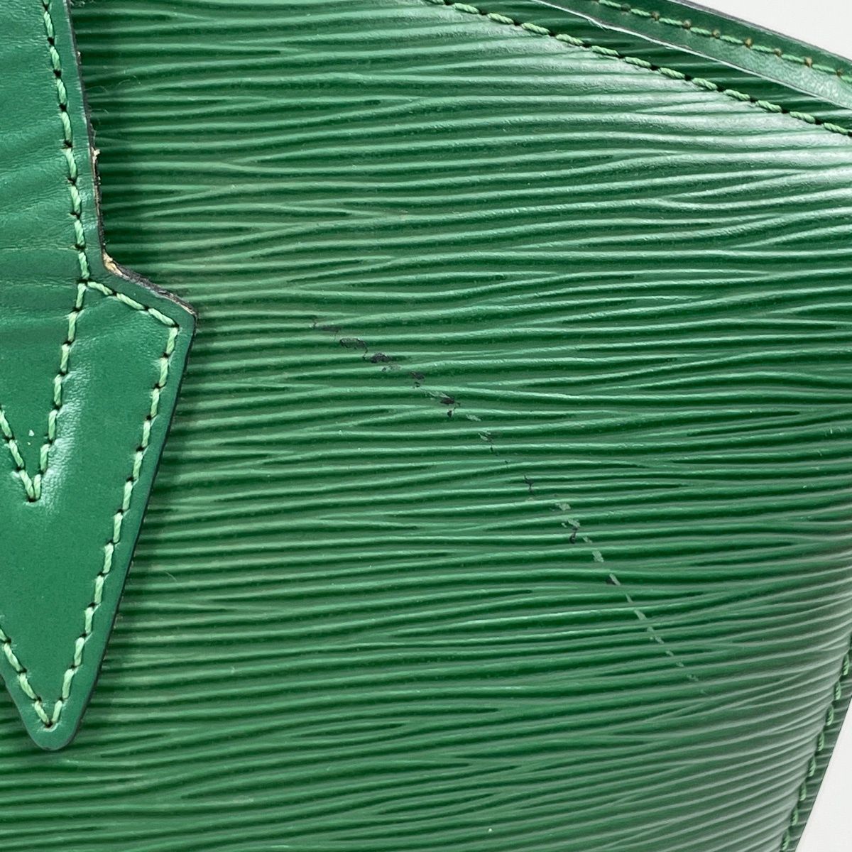 Louis Vuitton Saint Jacques Shopping Tote Shoulder Bag Epi Borneo Green — view 4