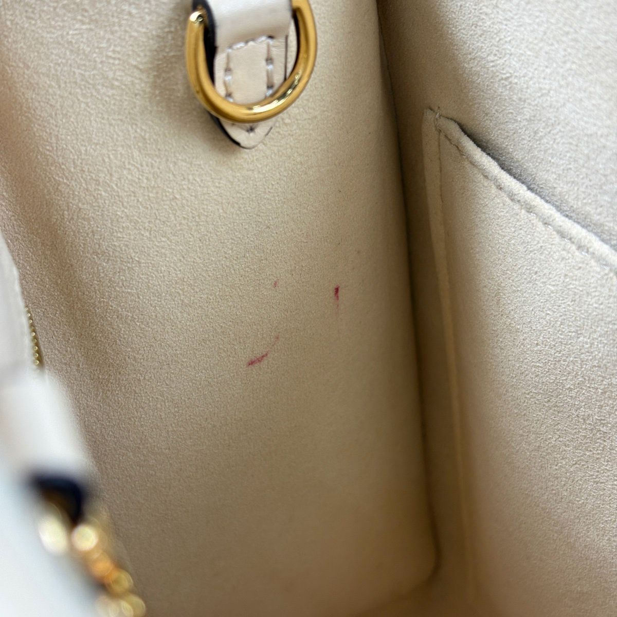 Louis Vuitton On The Go PM Handle 2-Way Monogram Empreinte Cream Tote Bag — view 7