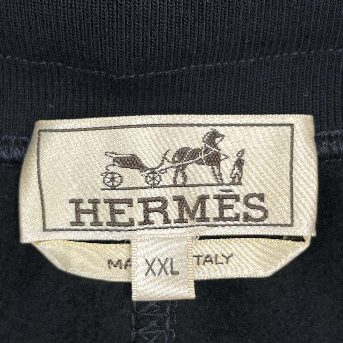 Hermes Side Line Jersey Pants Cotton Navy — view 6