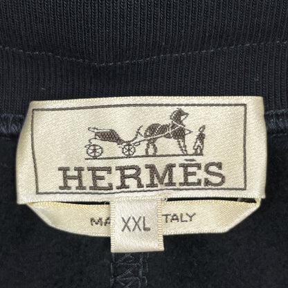 Hermes Side Line Jersey Pants Cotton Navy — view 6