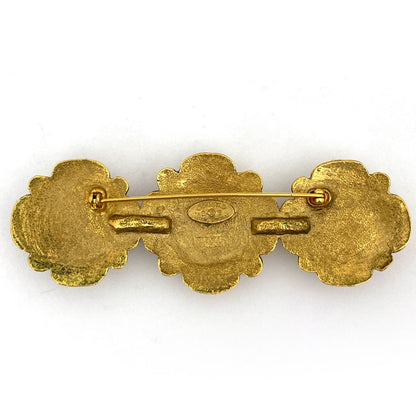 Chanel Brooch Gripoix Color Stone Gold — view 2