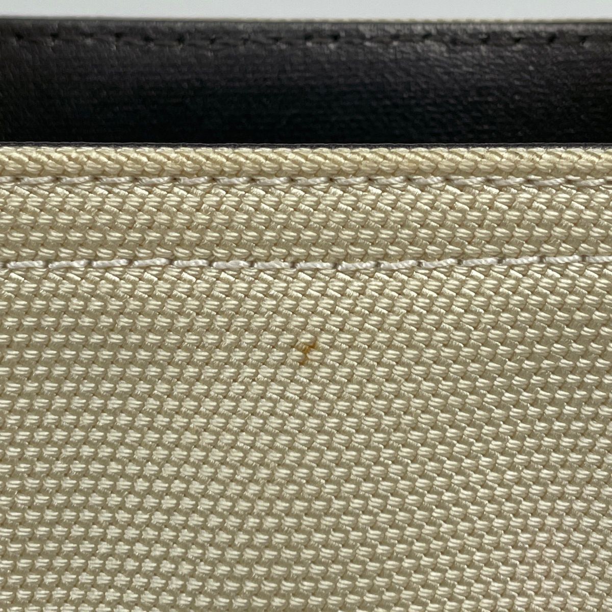 Chanel Tote Bag Paris Biarritz PM CC Logo Handle Gray Ivory — view 5