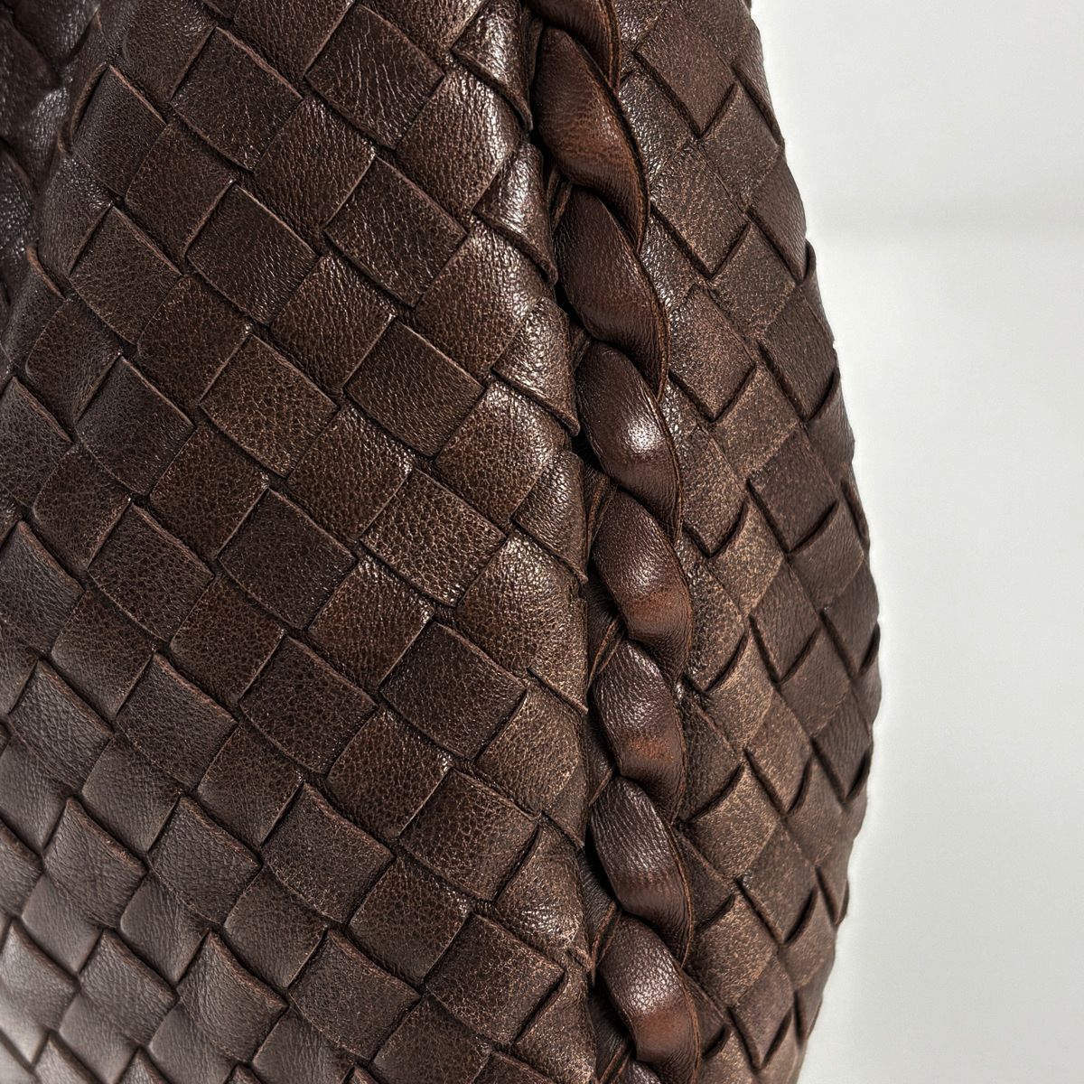 Bottega Veneta Shoulder Bag Intrecciato Hobo Leather Brown — view 4