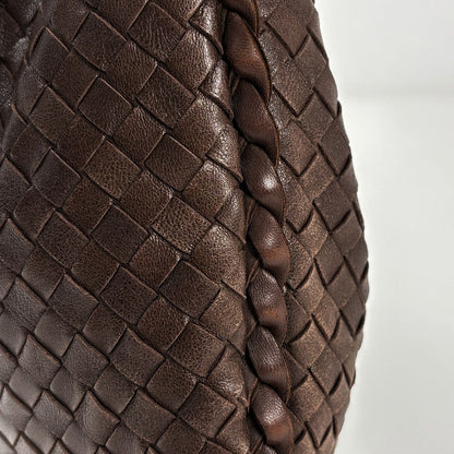 Bottega Veneta Shoulder Bag Intrecciato Hobo Leather Brown — view 4