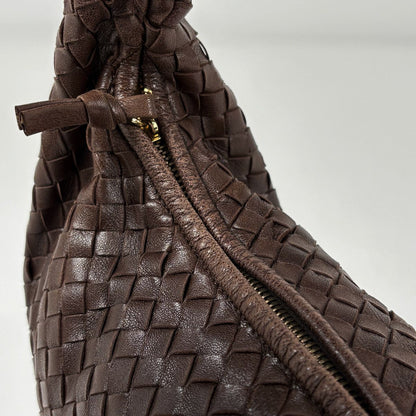 Bottega Veneta Shoulder Bag Intrecciato Hobo Leather Brown — view 5