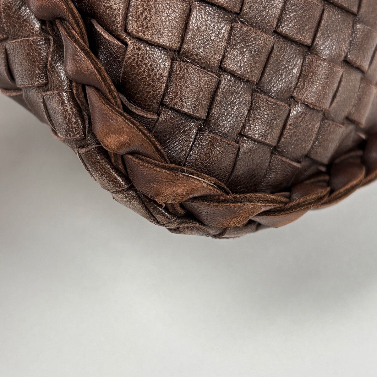 Bottega Veneta Shoulder Bag Intrecciato Hobo Leather Brown — view 3