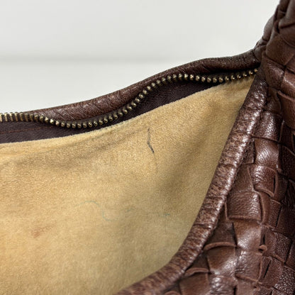 Bottega Veneta Shoulder Bag Intrecciato Hobo Leather Brown — view 8