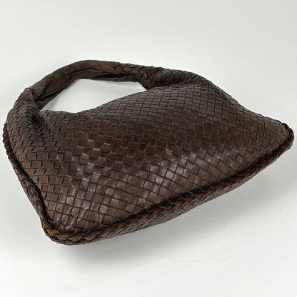 Bottega Veneta Shoulder Bag Intrecciato Hobo Leather Brown — view 2