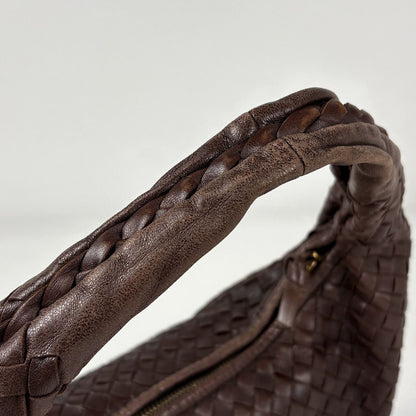 Bottega Veneta Shoulder Bag Intrecciato Hobo Leather Brown — view 6