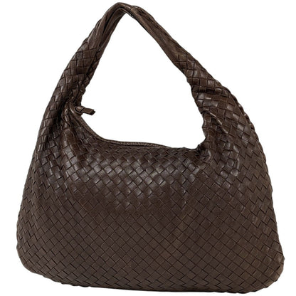 Bottega Veneta Shoulder Bag Intrecciato Hobo Leather Brown