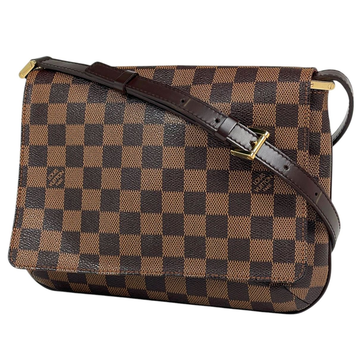 Louis Vuitton Musette Tango Shoulder Bag Short Damier Brown