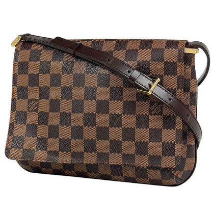 Louis Vuitton Musette Tango Shoulder Bag Short Damier Brown