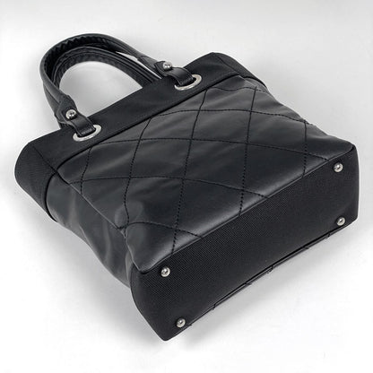 Chanel Tote Bag Paris Biarritz PM CC Logo Black — view 2