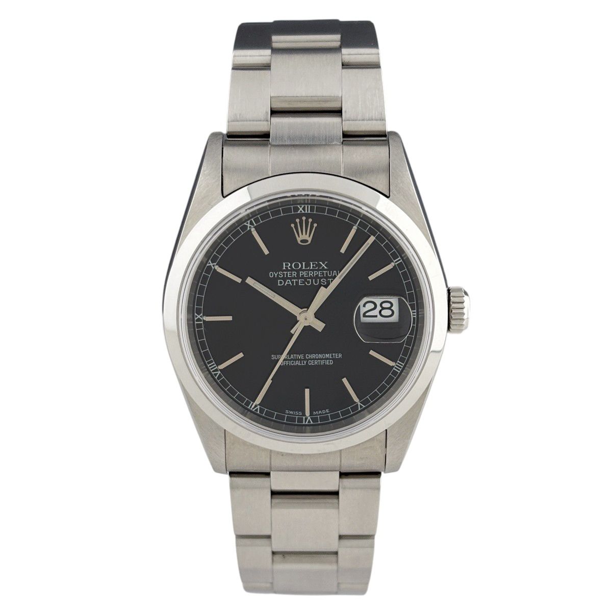 Rolex Datejust Watch SS Automatic Black — view 2