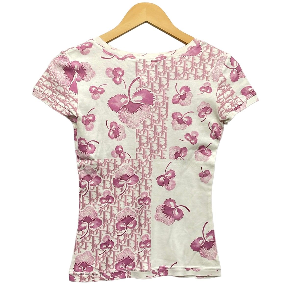 Dior Short Sleeve T-Shirt Usa 4 Trotter White Pink — view 2