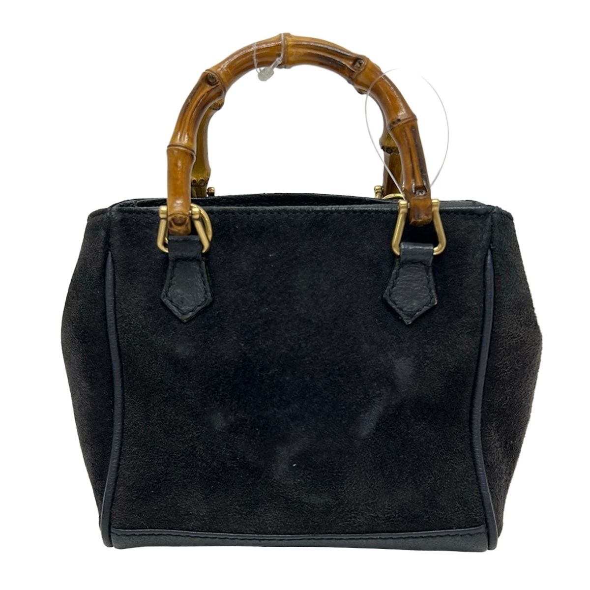 Gucci Handle Bamboo Navy Brown Mini Bag Leather — view 3