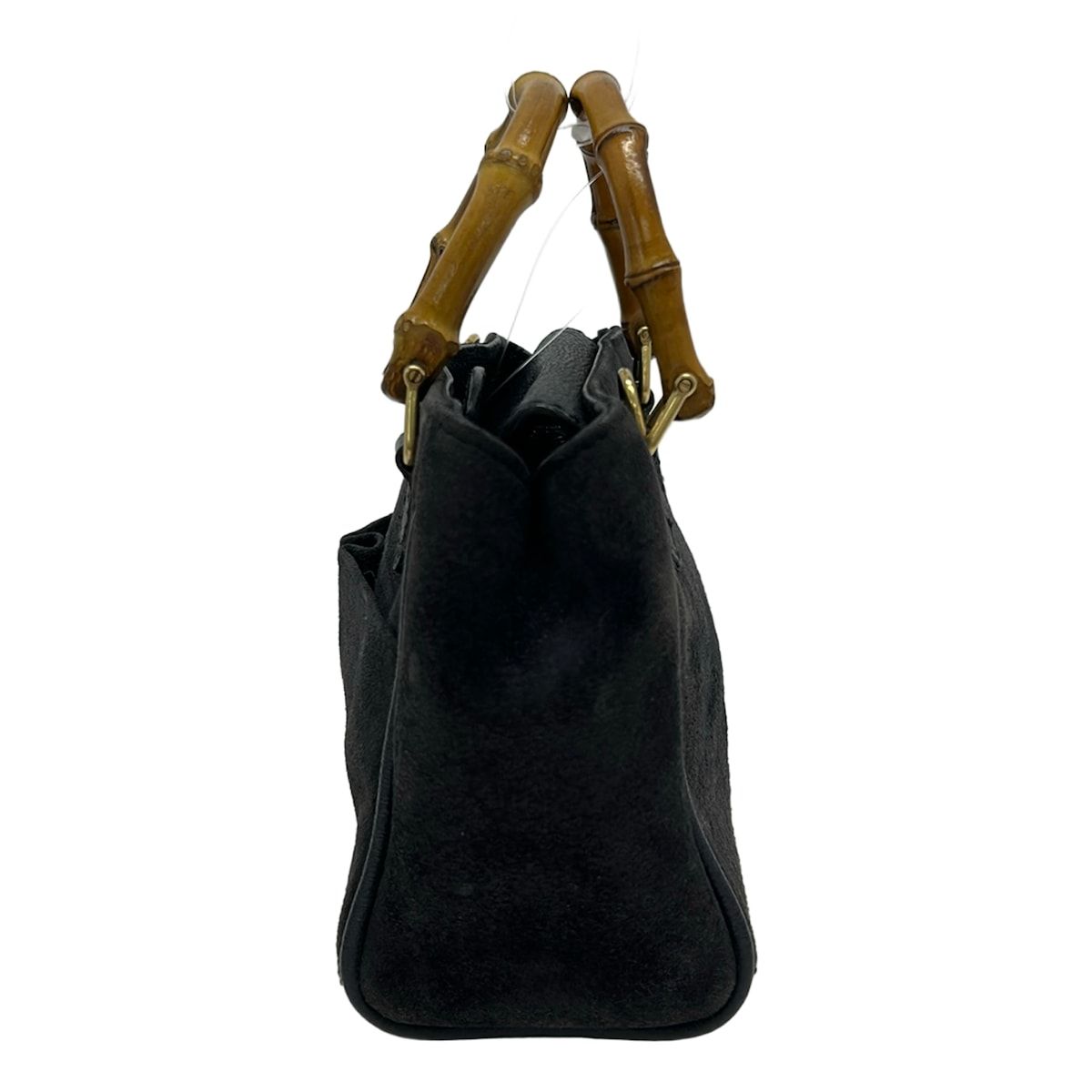 Gucci Handle Bamboo Navy Brown Mini Bag Leather — view 4