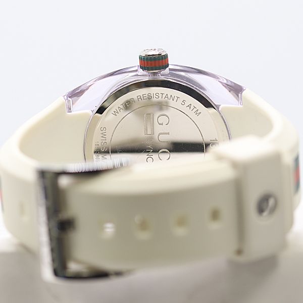Gucci Sync 137.3 Quartz Date Silver Dial Watch — view 4