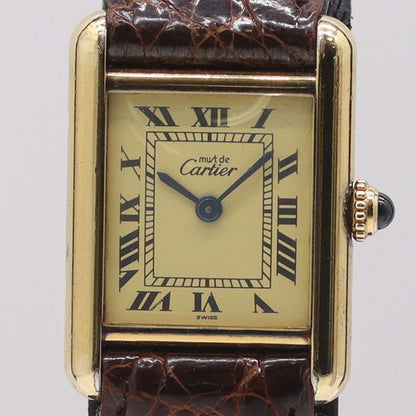 Cartier Must Tank Quartz Beige Dial Watch